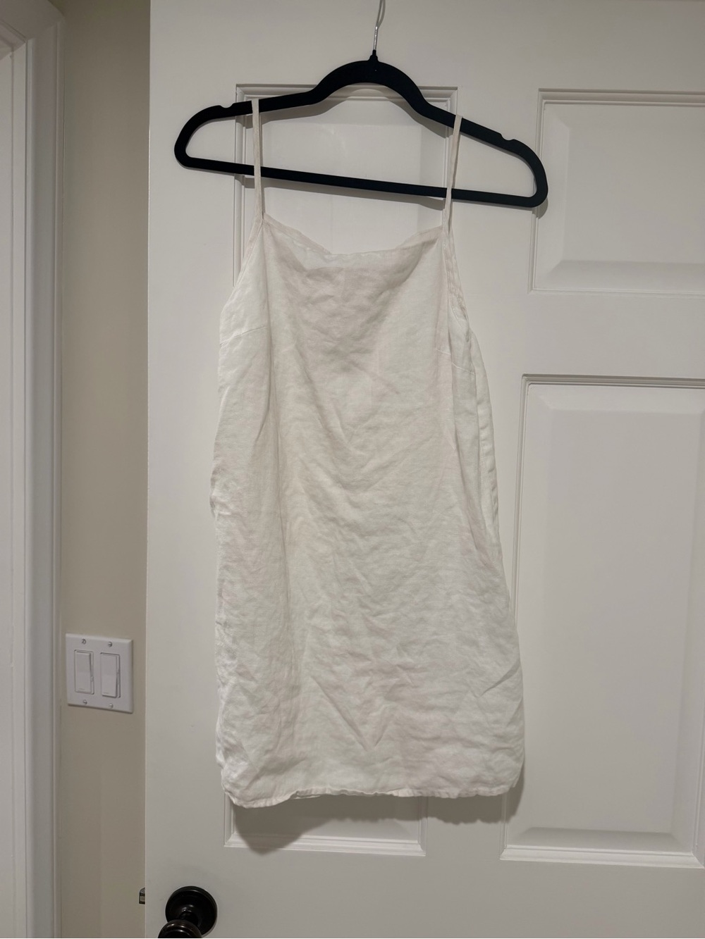 Reformation White Linen Mini Dress- Small